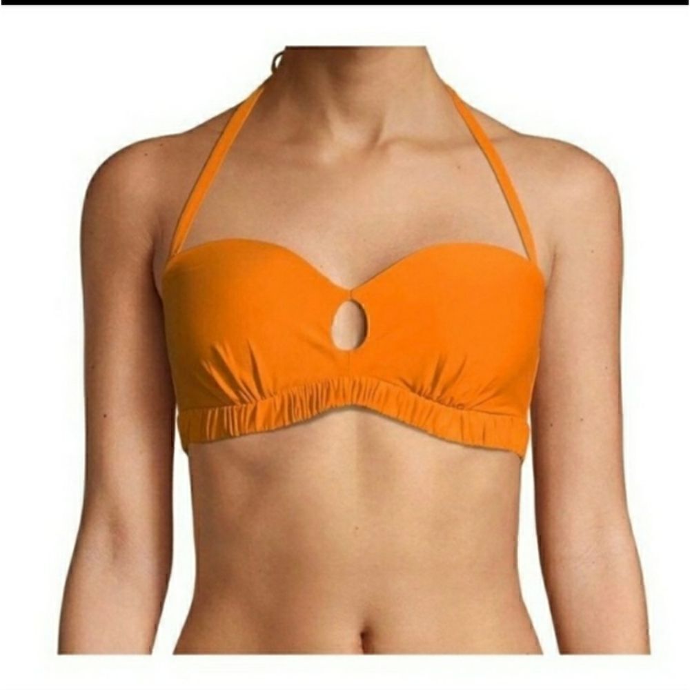 Take 50% OFF- Time And Tru Orange Bikini Top, Size-M